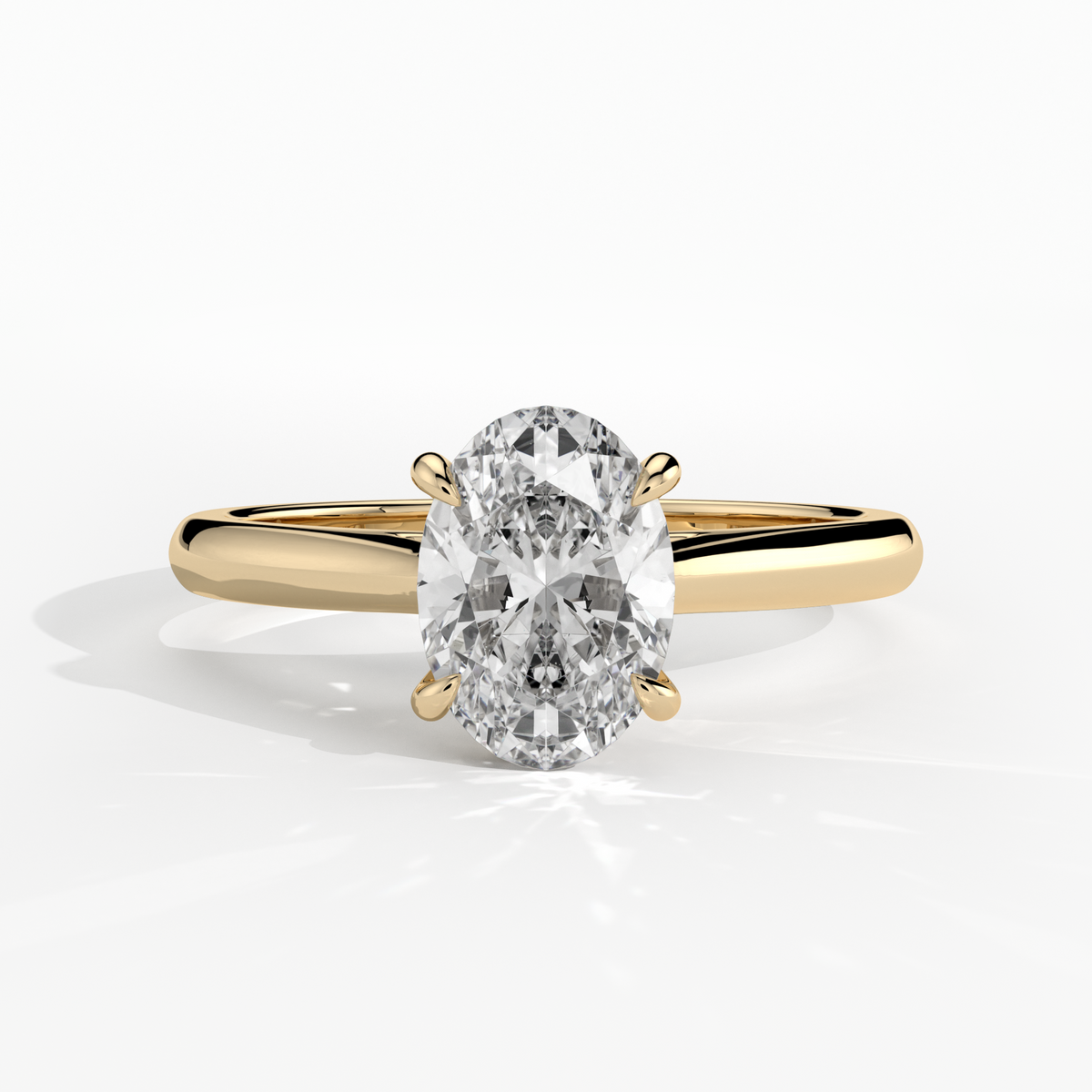 New-Adore Oval 1ct 18YG