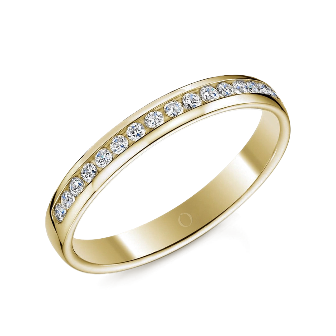 0.25ct Channel Half Set Diamond Ring
