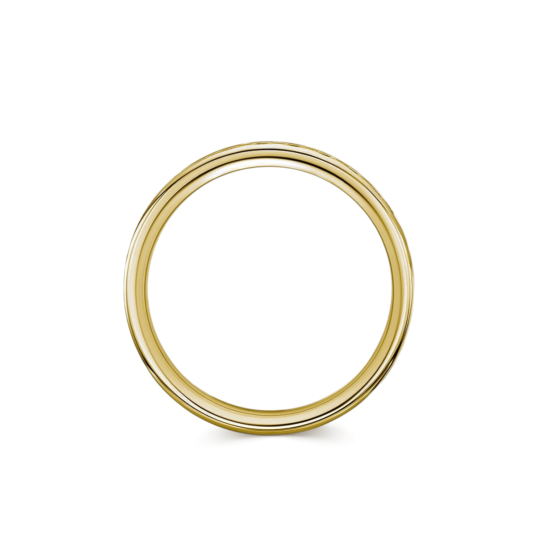 0.50ct Channel Half Set Diamond Ring Gold