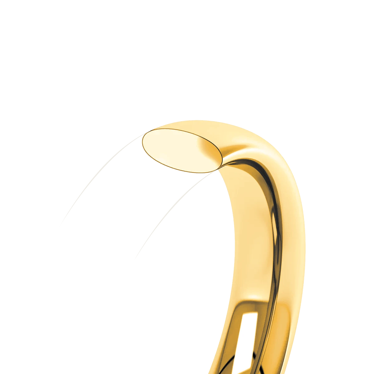 3.0mm Classic Court 18ct Yellow Gold Wedding Ring