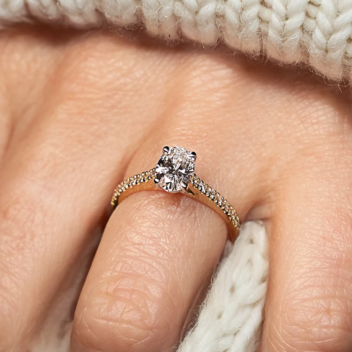 A montage of the top engagement ring styles trending in 2025