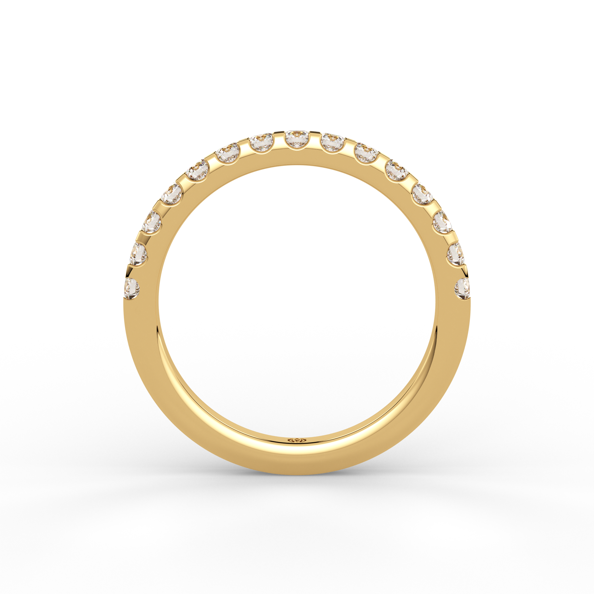 0.50ct Precision Half Set Diamond Ring Gold