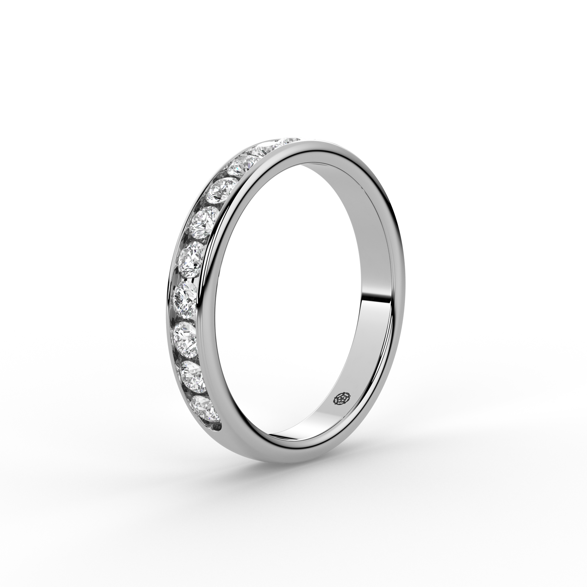 0.50ct Channel Half Set Diamond Ring