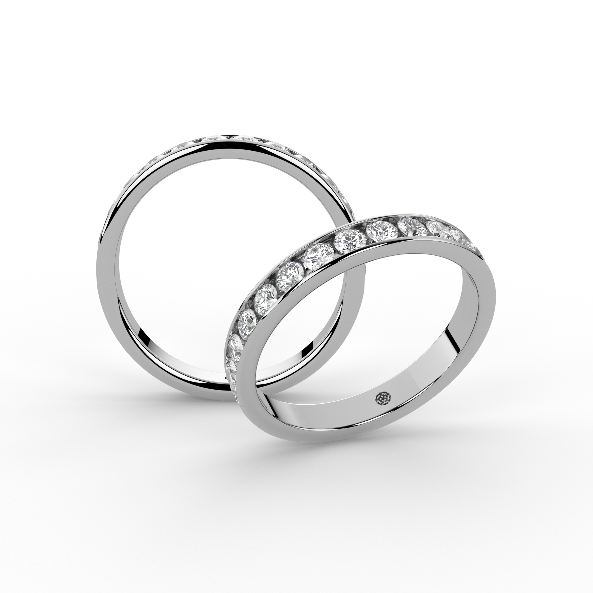 0.50ct Channel Half Set Diamond Ring