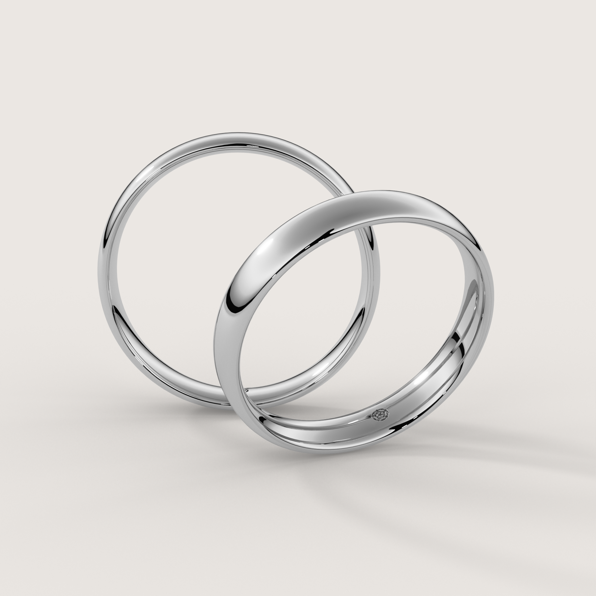 4mm Classic Court Platinum Wedding Ring