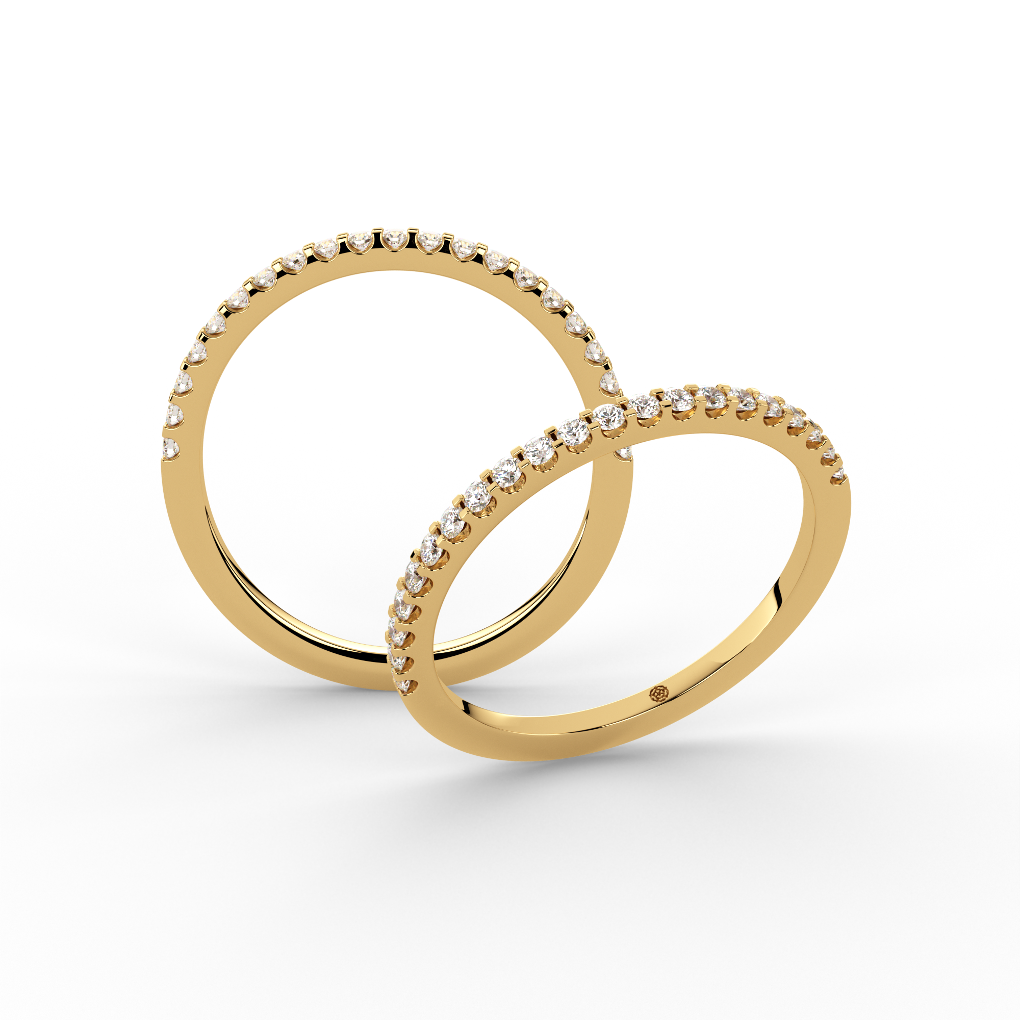 0.15ct Precision Half Set Diamond Ring