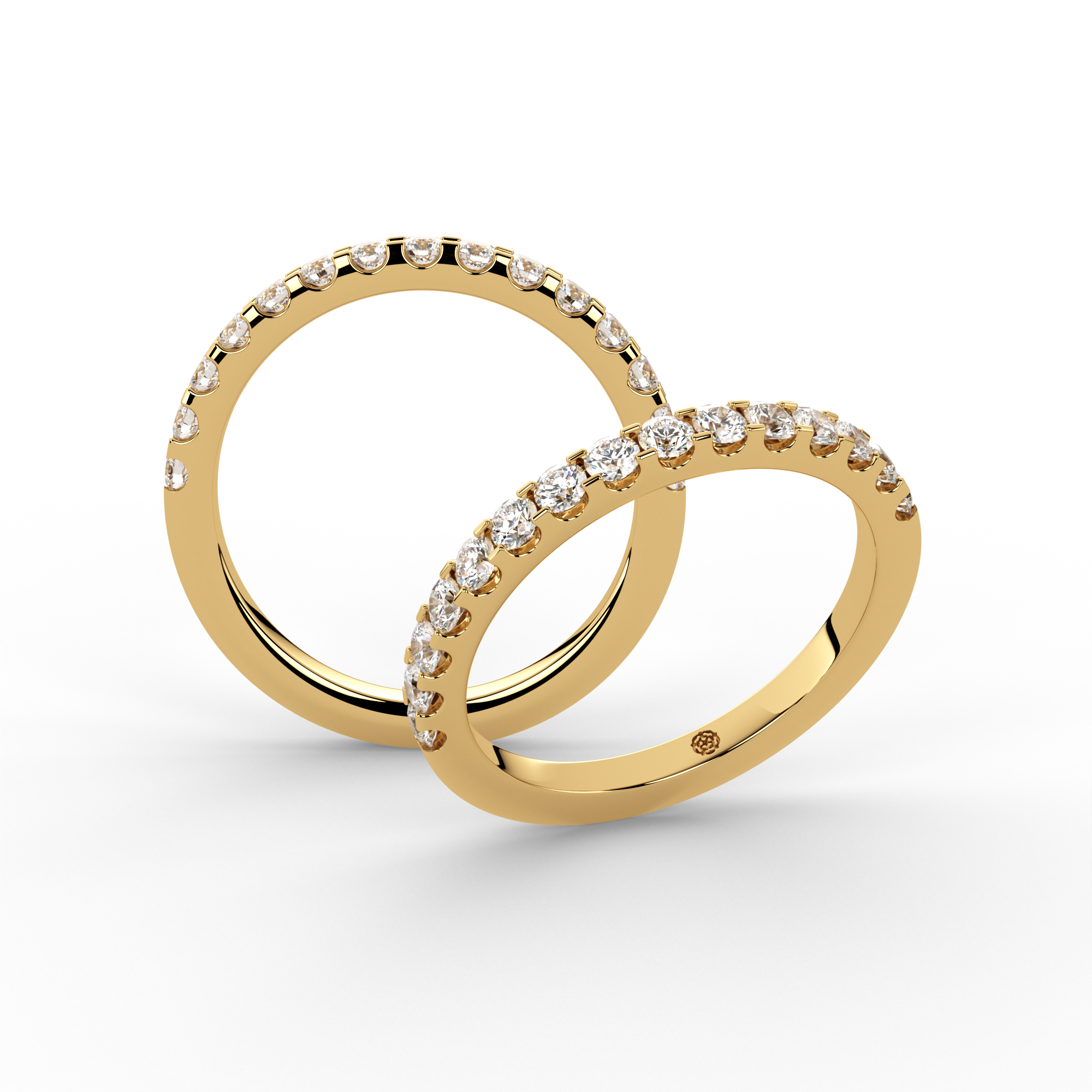 0.50ct Precision Half Set Diamond Ring Gold
