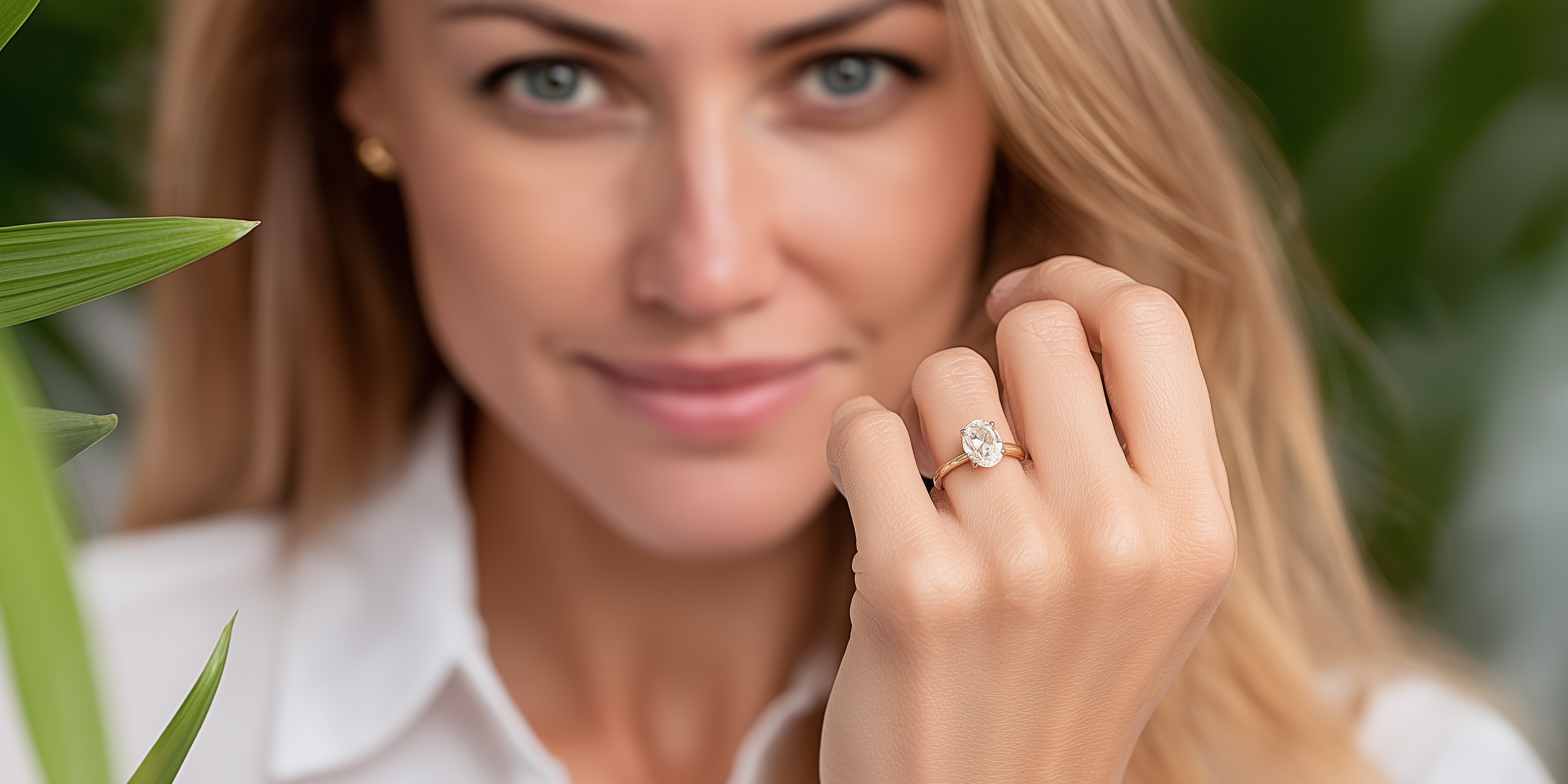 Adore Oval • 18ct Yellow Gold + Platinum