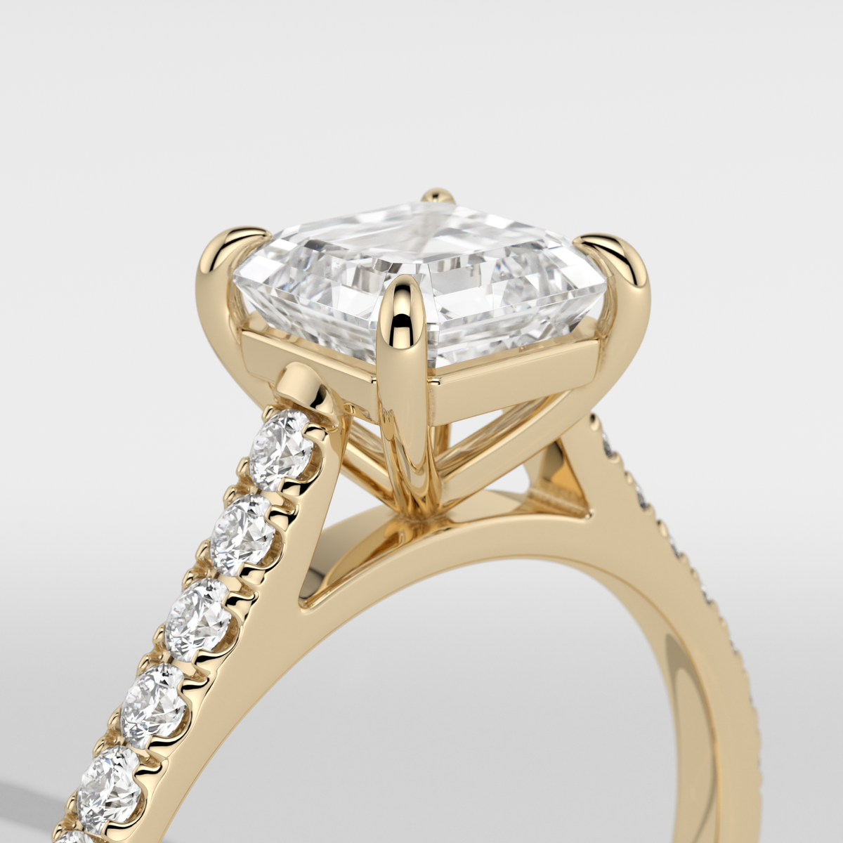 New-Aurora Asscher 1ct 18YG