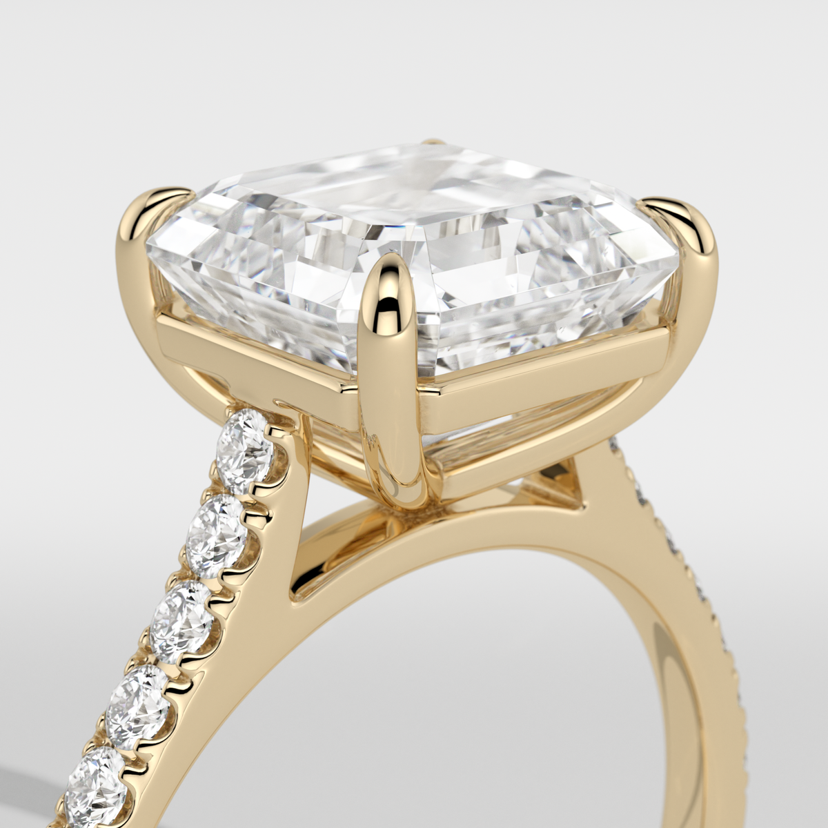 New-Aurora Asscher 3ct 18YG