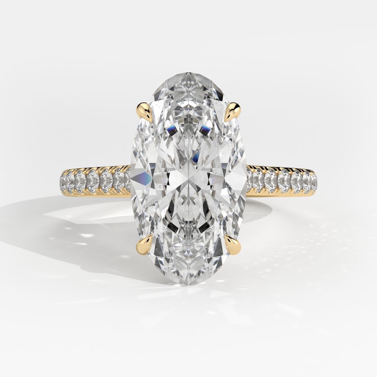 New-Aurora Moval 3ct 18YG