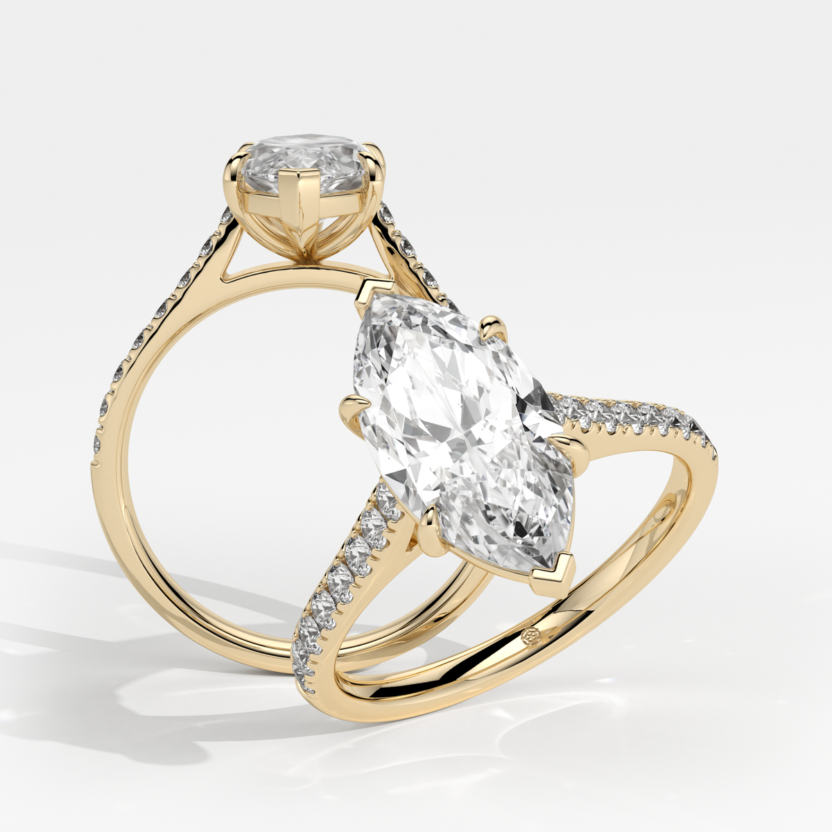 New-Aurora Marquise 2ct 18YG