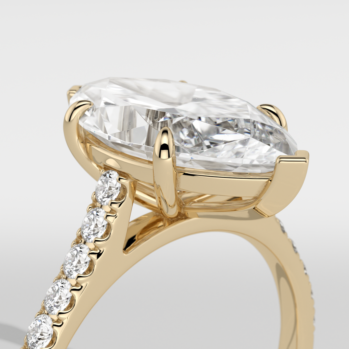 New-Aurora Marquise 3ct 18YG