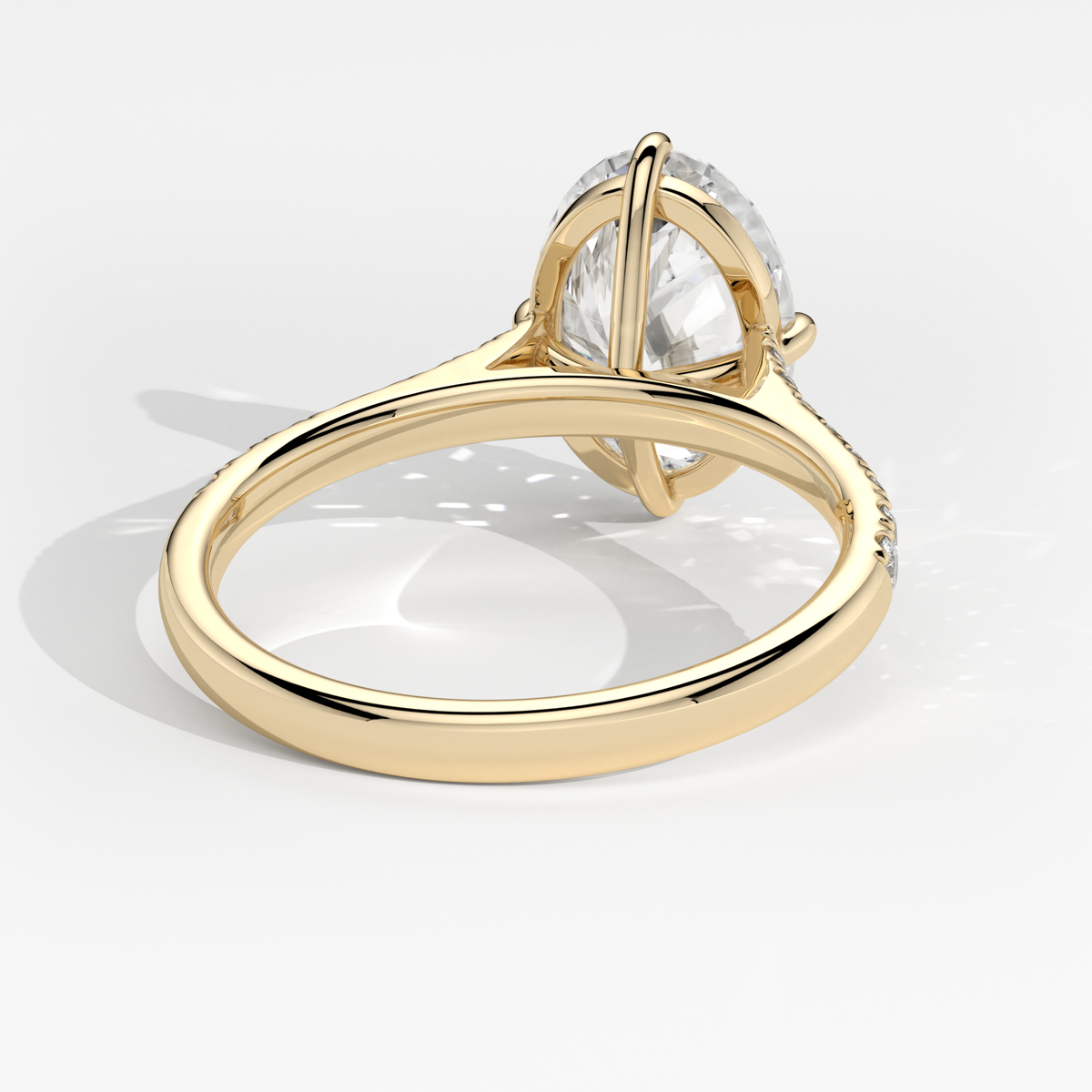 New-Aurora Oval Compass 3ct 18YG