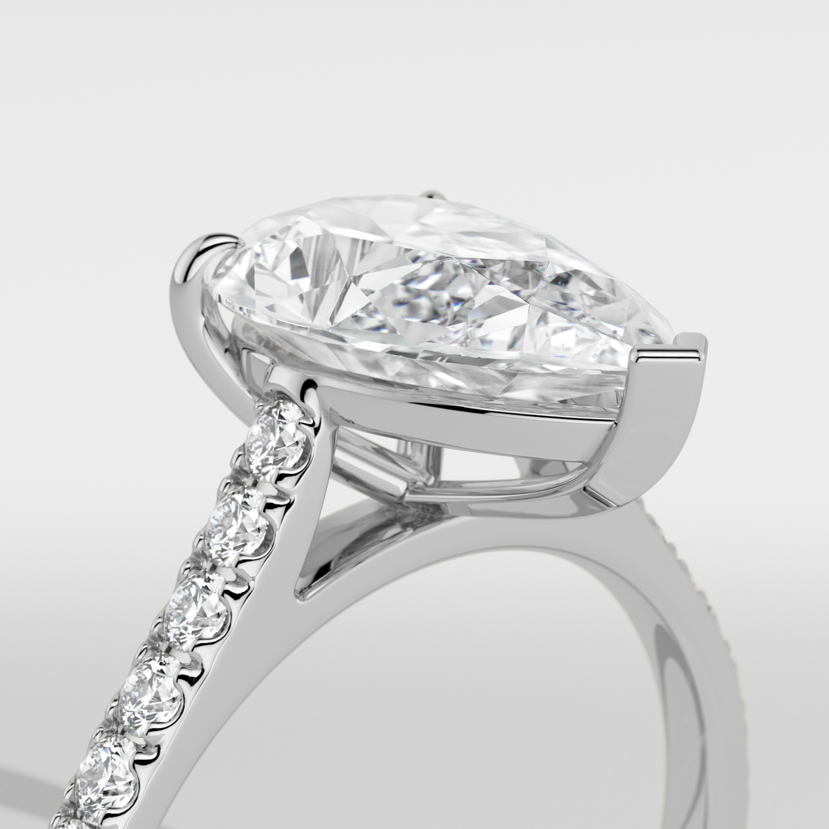 New-Aurora Pear 2ct PL