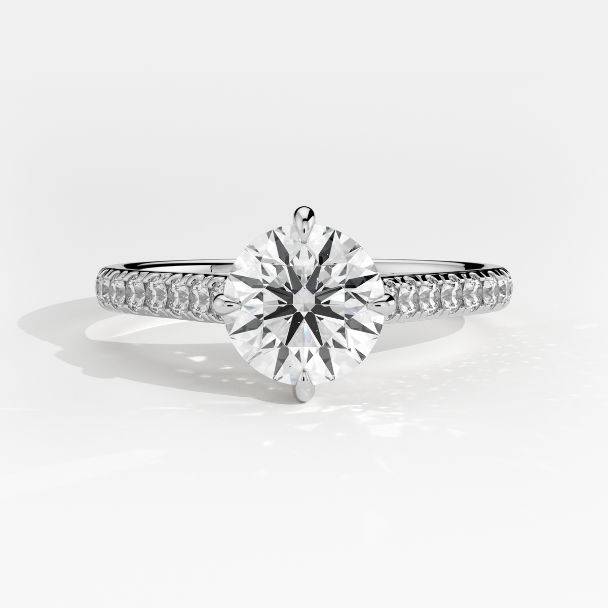 New-Aurora Round Compass 1ct PL