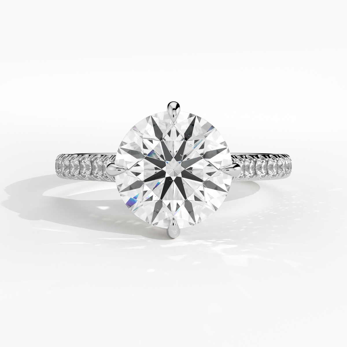 New-Aurora Round Compass 2ct PL