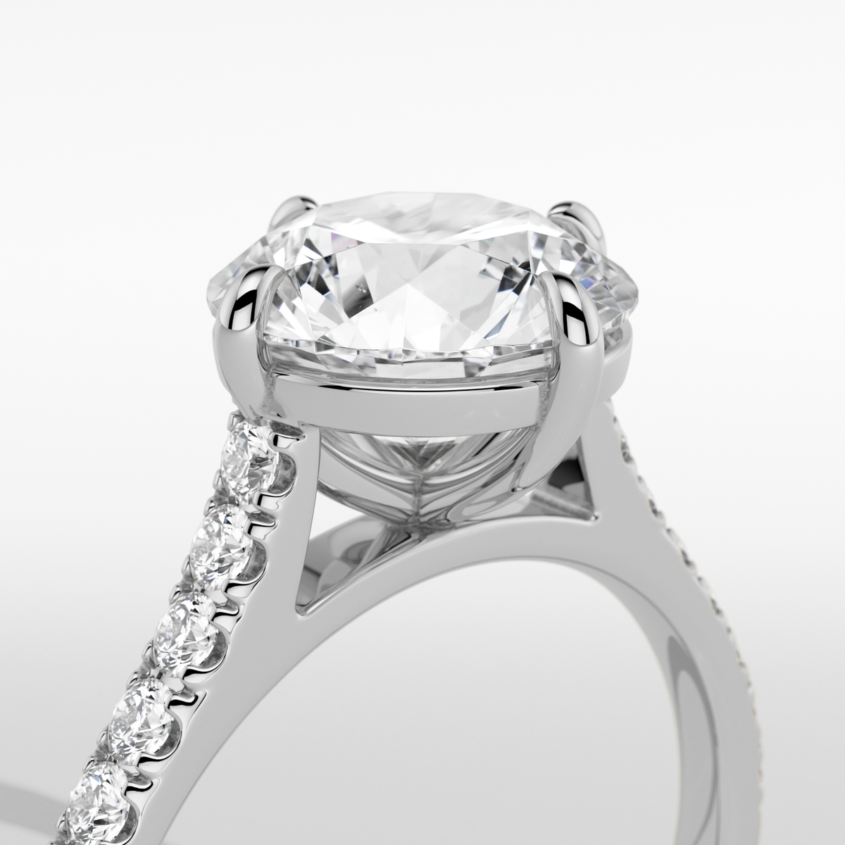 New-Aurora Round Compass 2ct PL
