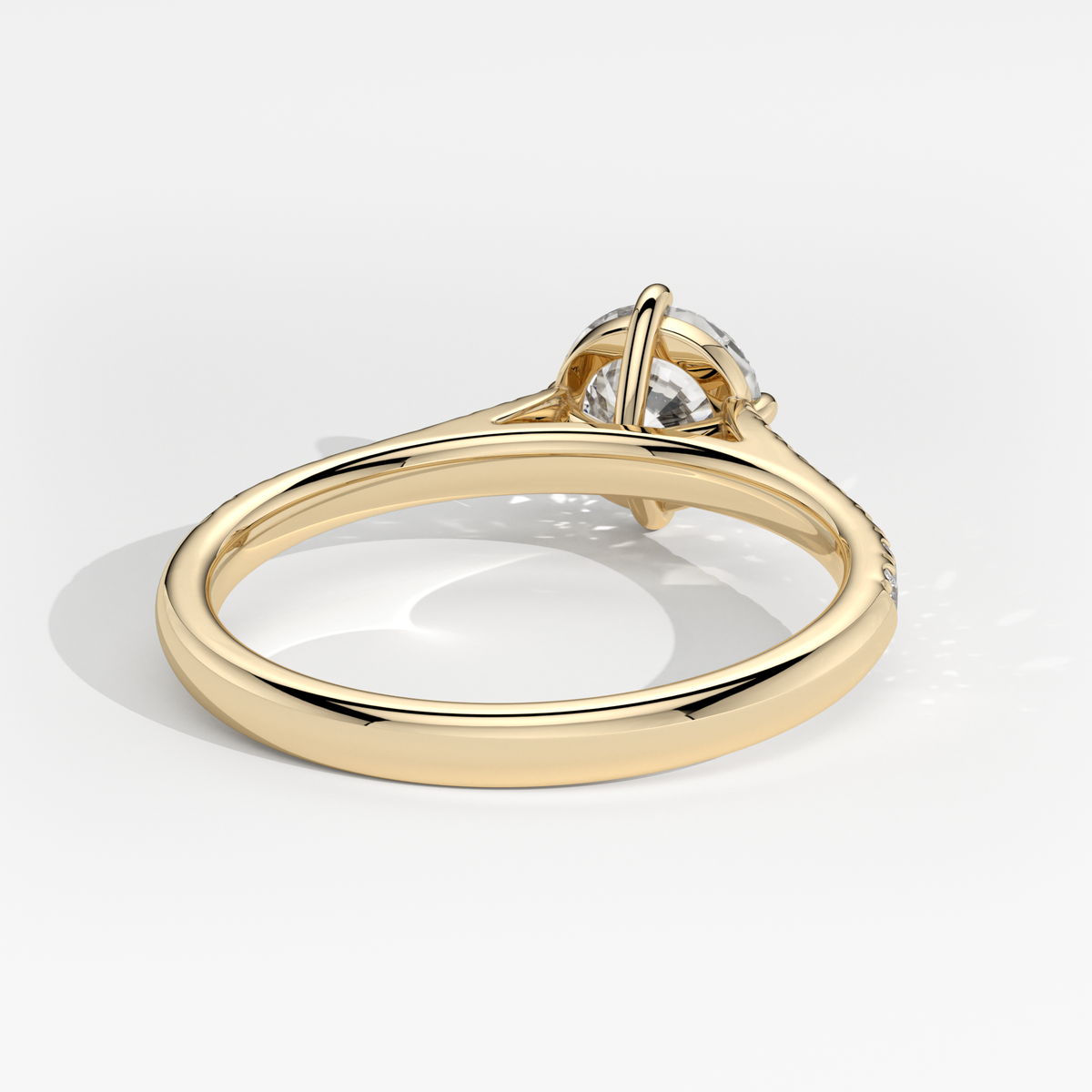 New-Aurora Round Compass 1ct 18YG