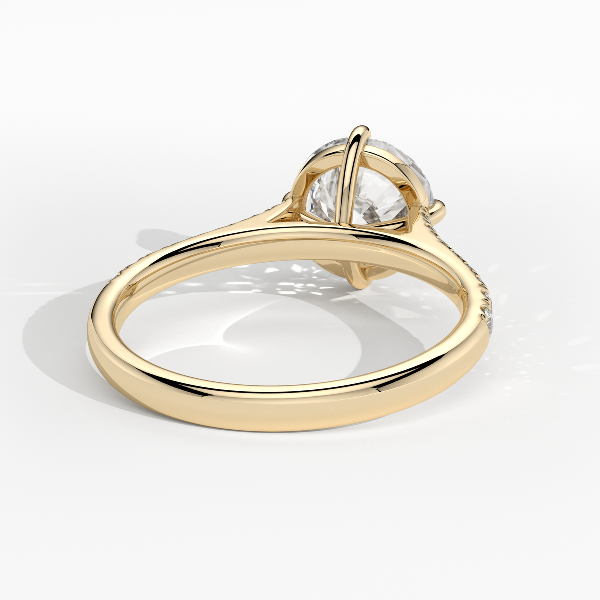 New-Aurora Round Compass 2ct 18YG
