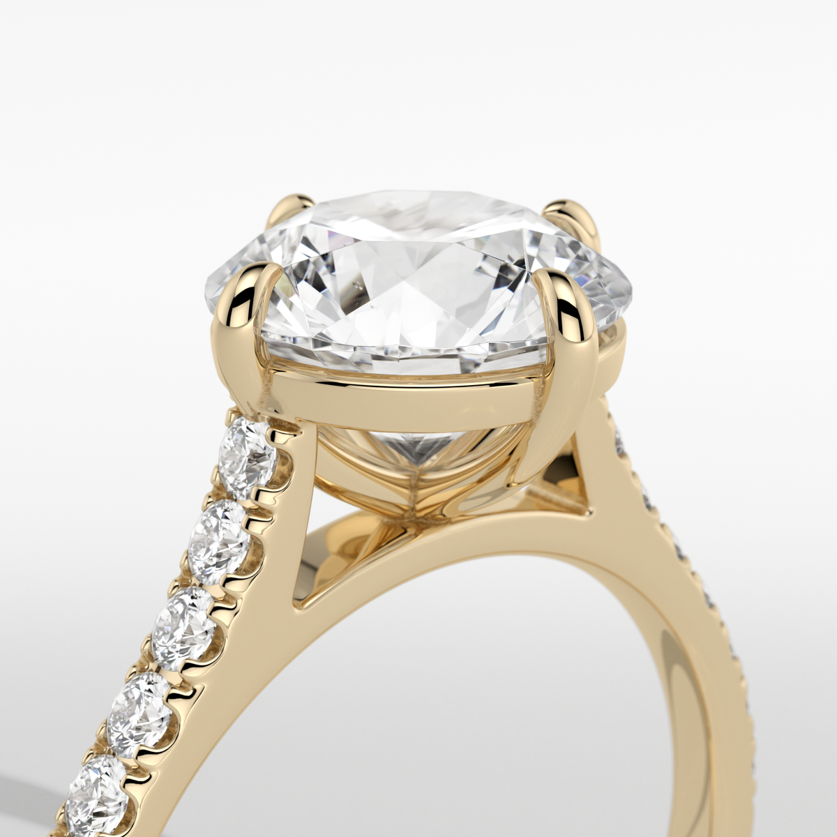 New-Aurora Round Compass 2ct 18YG