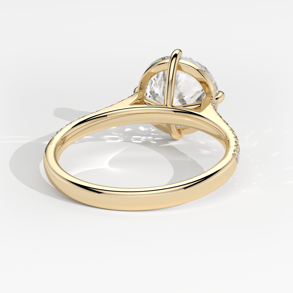 New-Aurora Round Compass 3ct 18YG