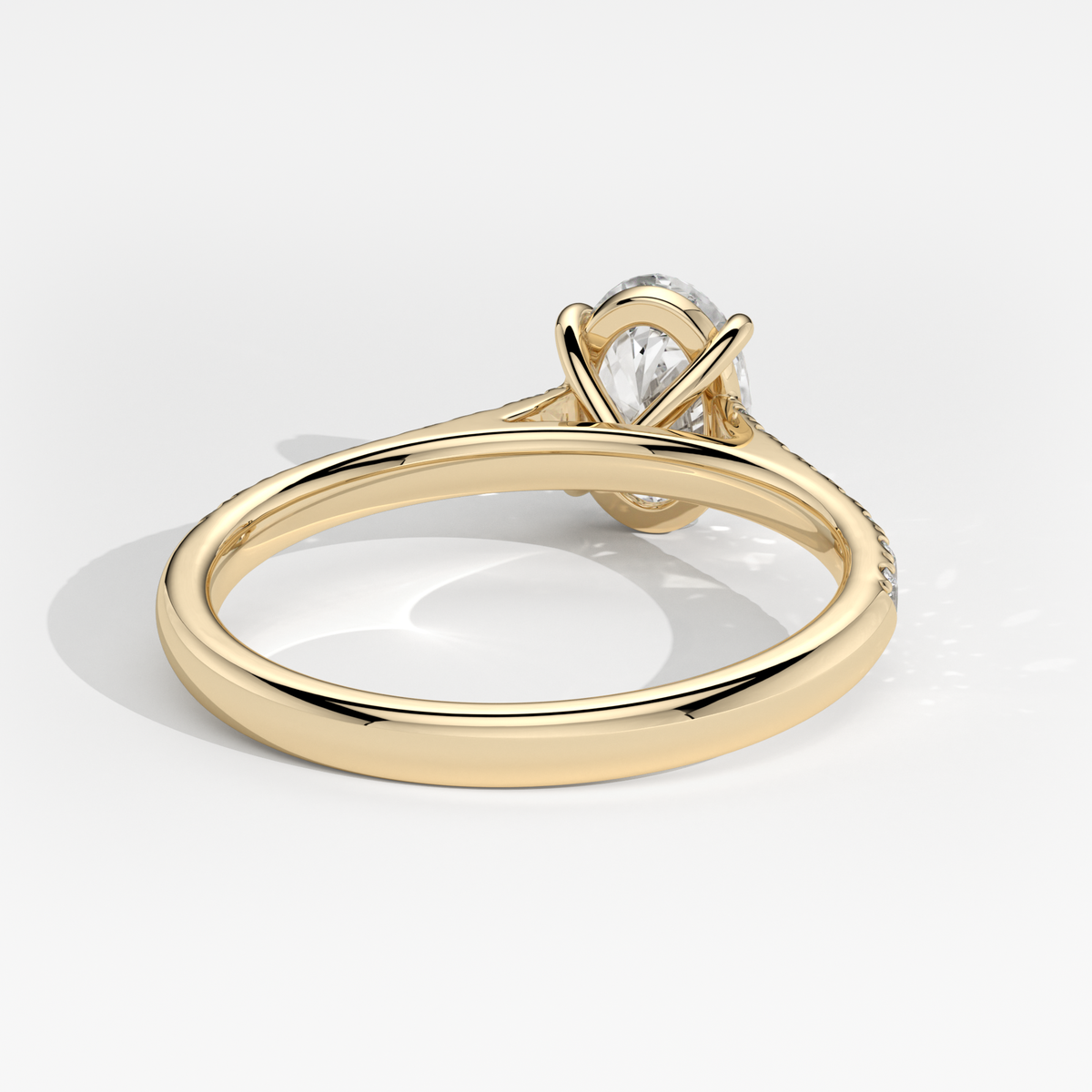 New-Aurora Oval 1ct 18YG