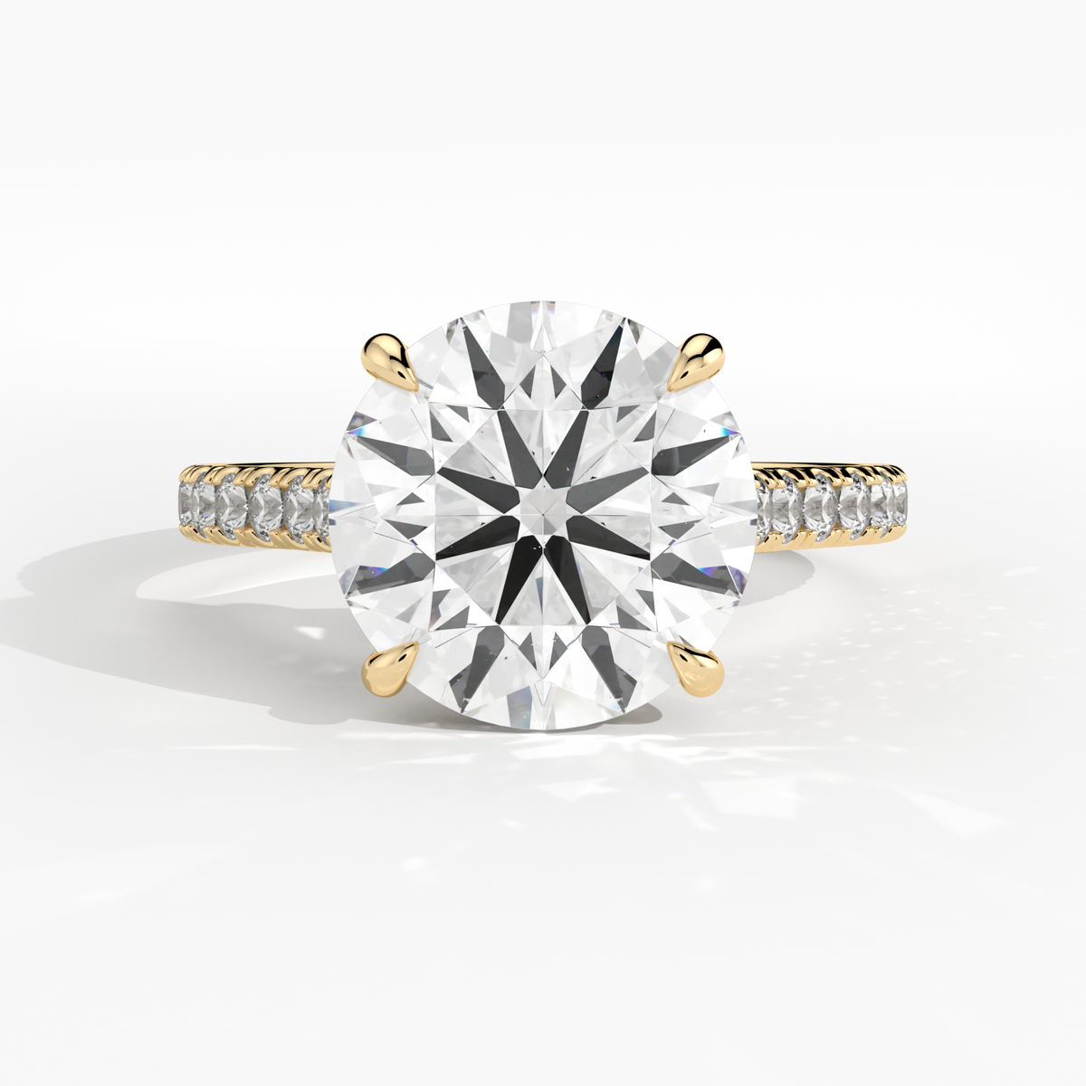New-Aurora Round 3ct 18YG