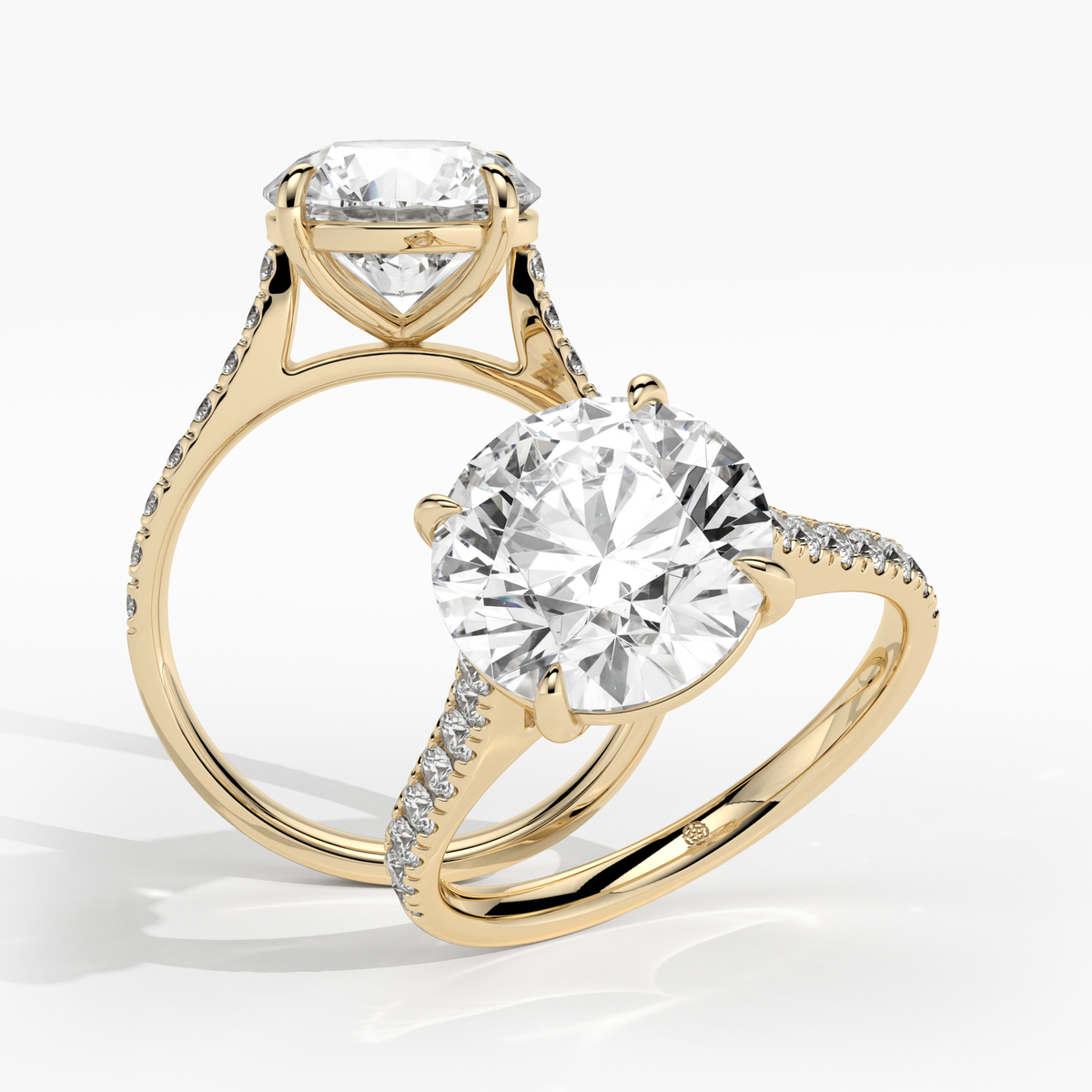 New-Aurora Round 3ct 18YG