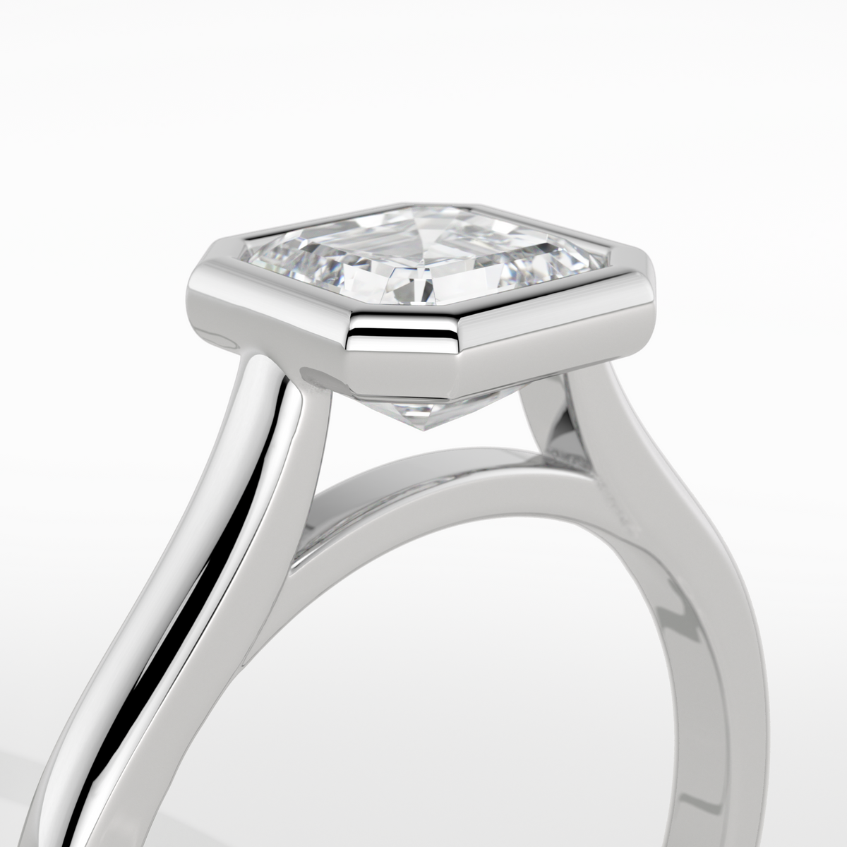 New-Bezel Asscher 1ct PL