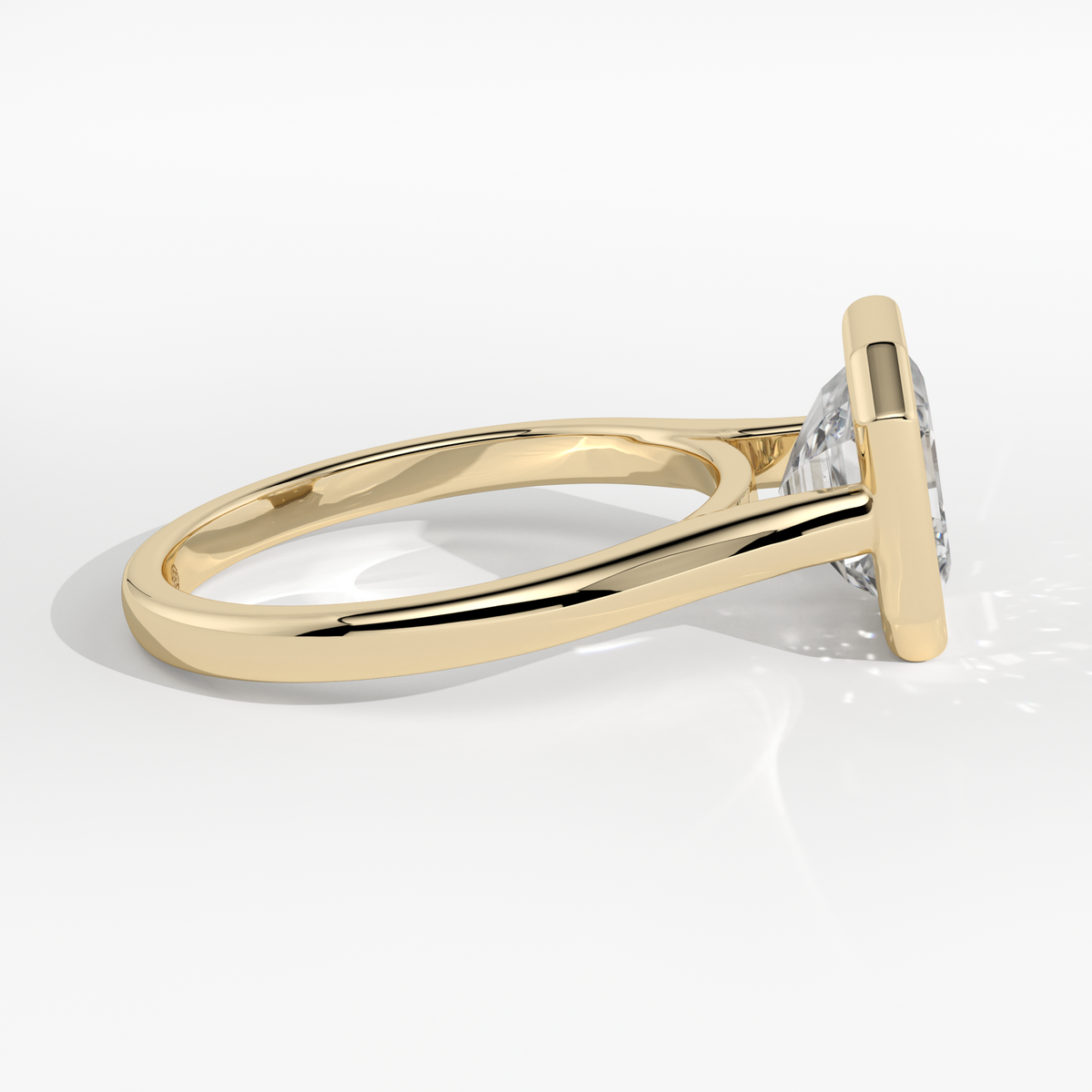 New-Bezel Asscher 2ct 18YG