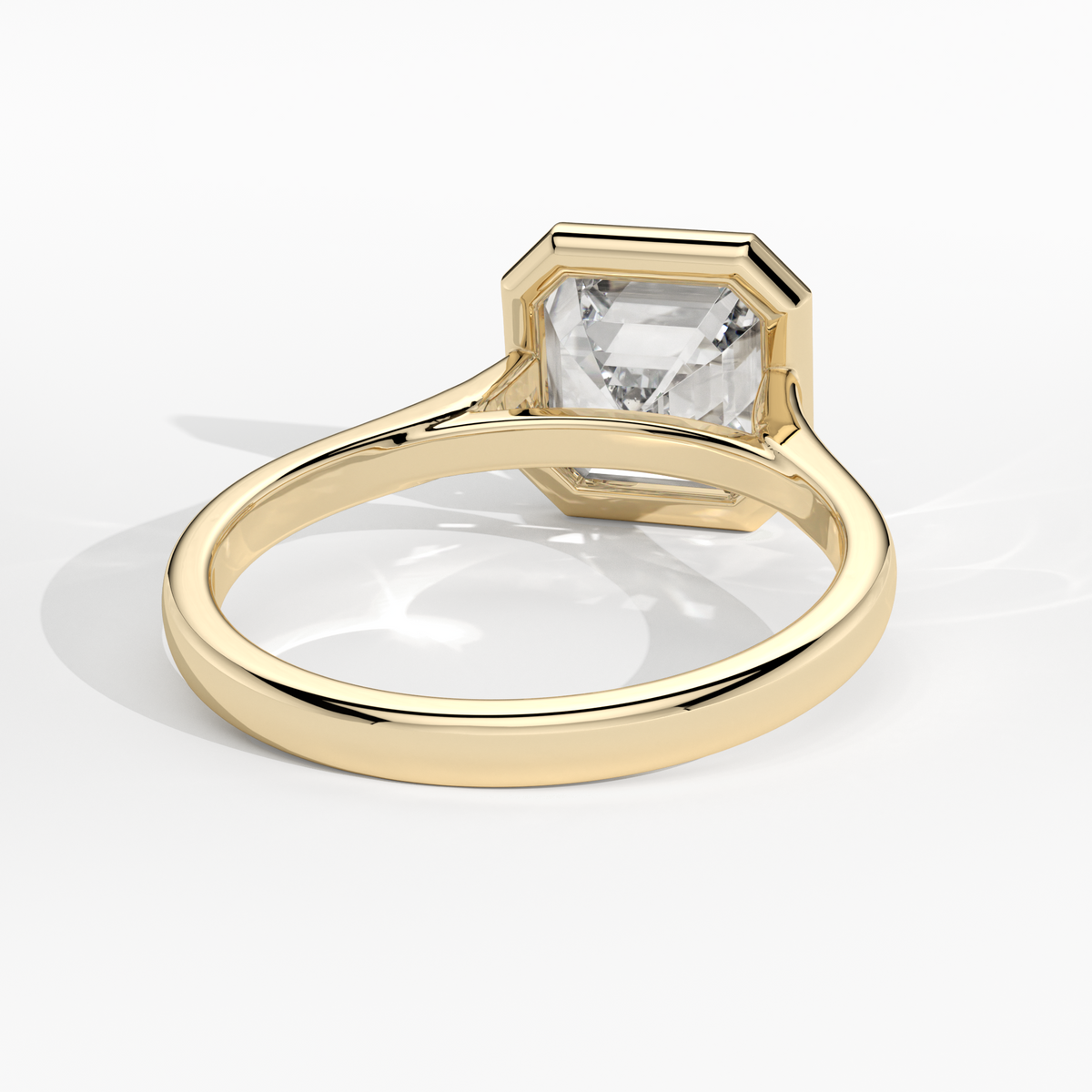 New-Bezel Asscher 2ct 18YG
