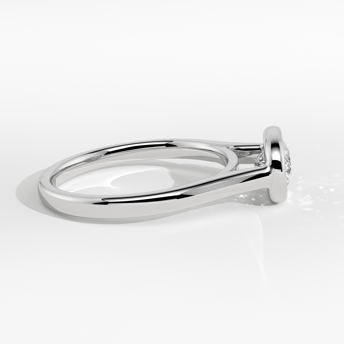 New-Bezel Cushion Landscape 1ct PL