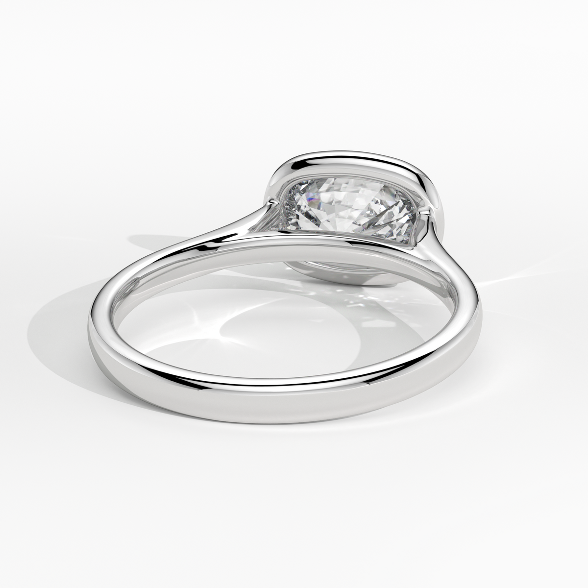 New-Bezel Cushion Landscape 2ct PL