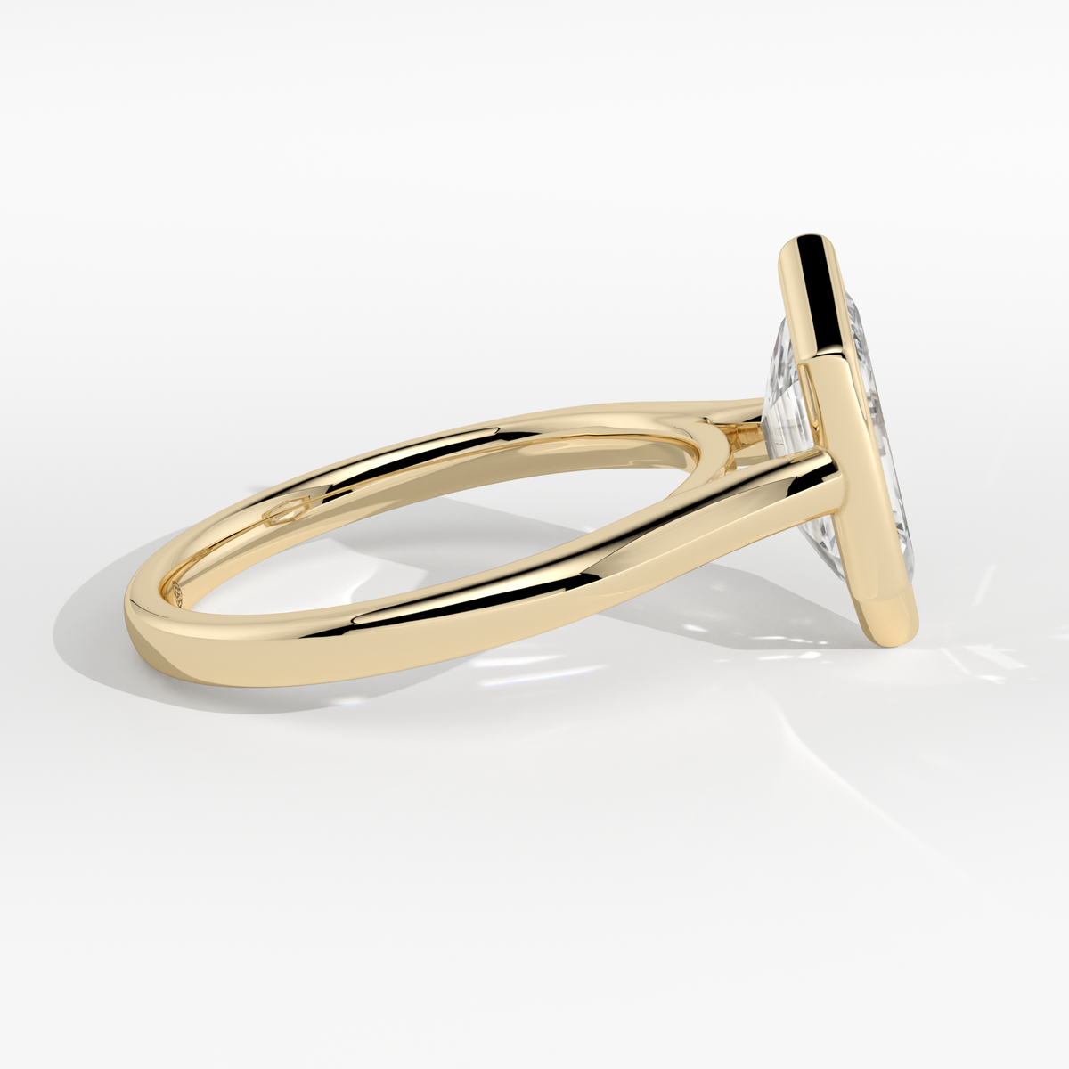 New-Bezel Elongated Hexagon 1.5ct 18YG