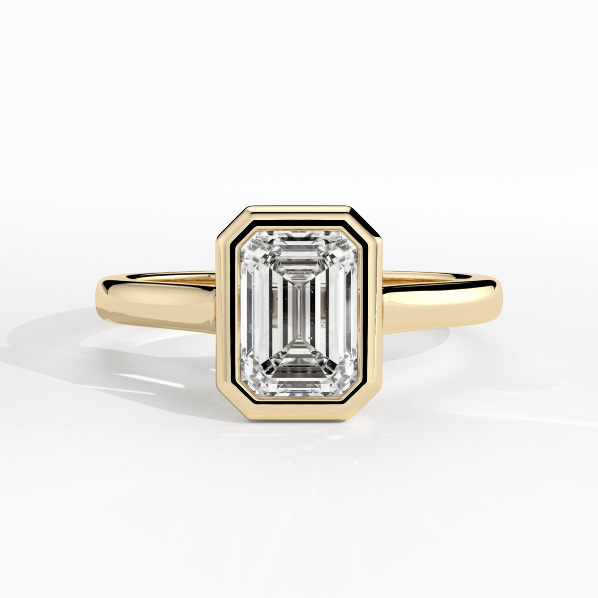 New-Bezel Emerald 1ct 18YG