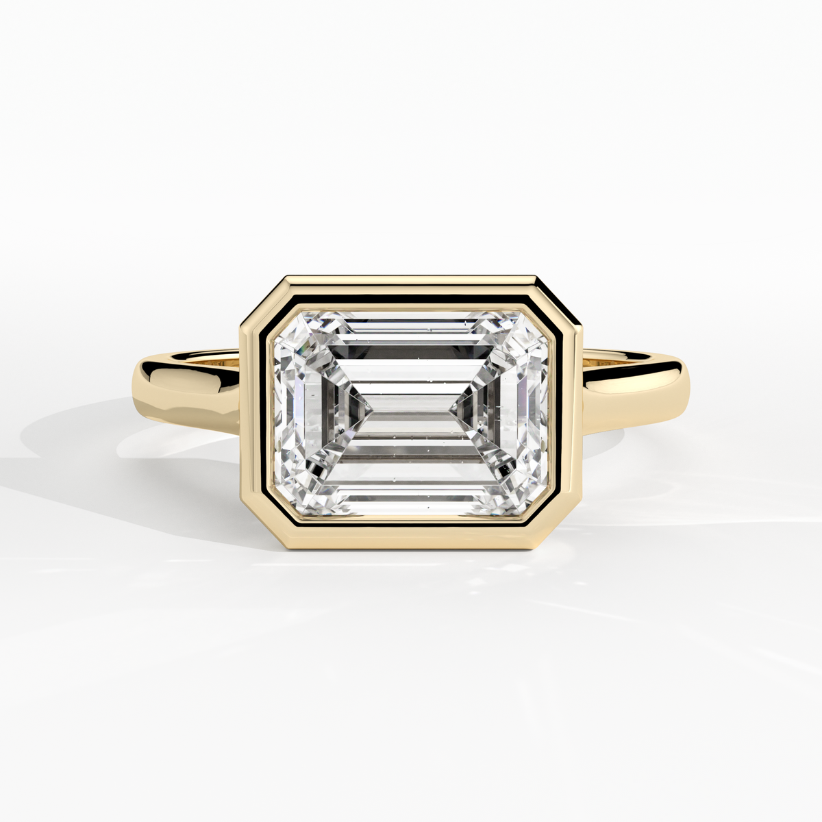 New-Bezel Emerald Landscape 2ct 18YG