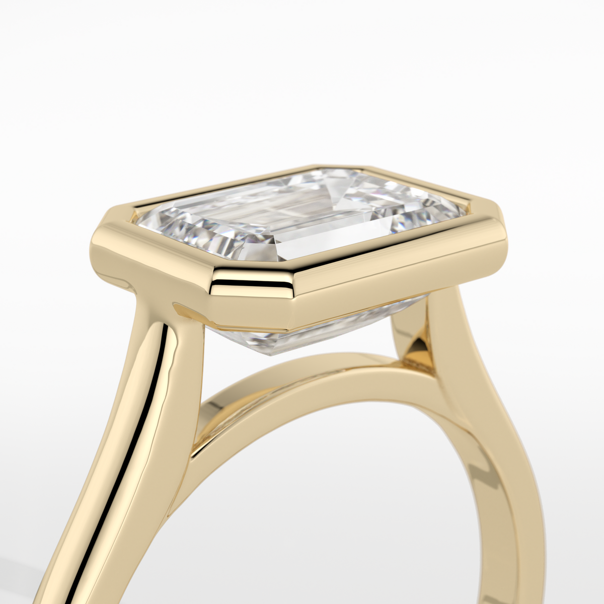 New-Bezel Emerald Landscape 2ct 18YG