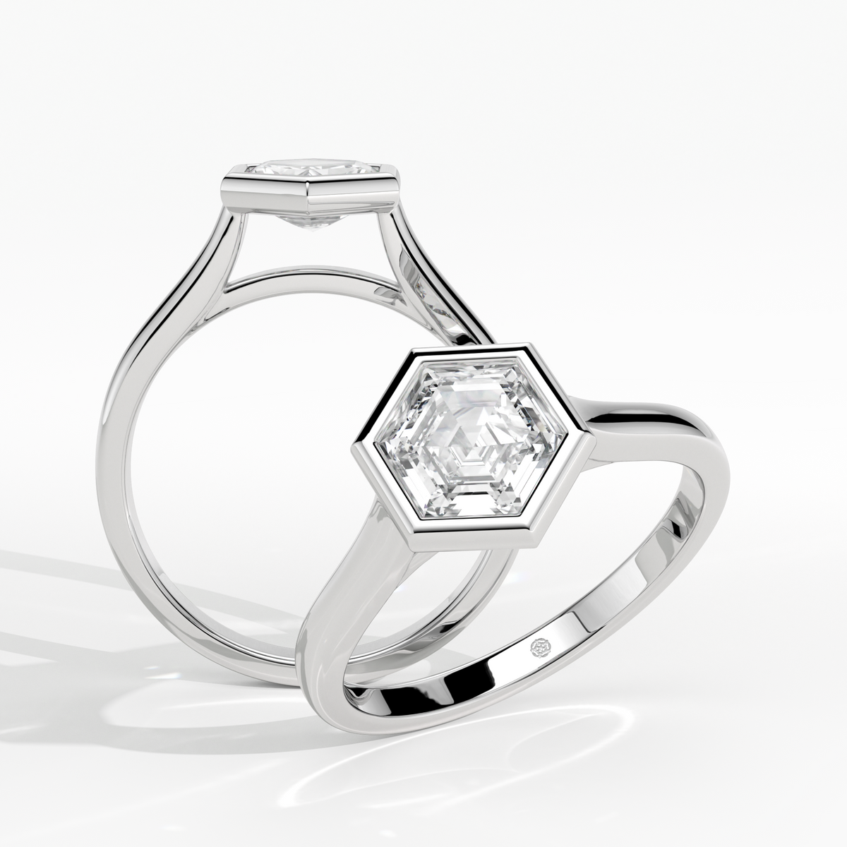 New-Bezel Hexagon 1ct PL