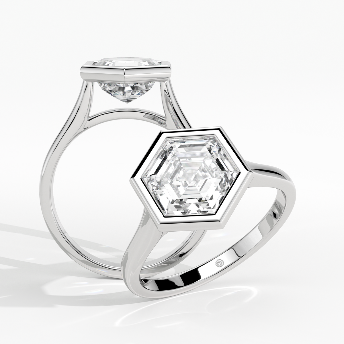New-Bezel Hexagon 2ct PL
