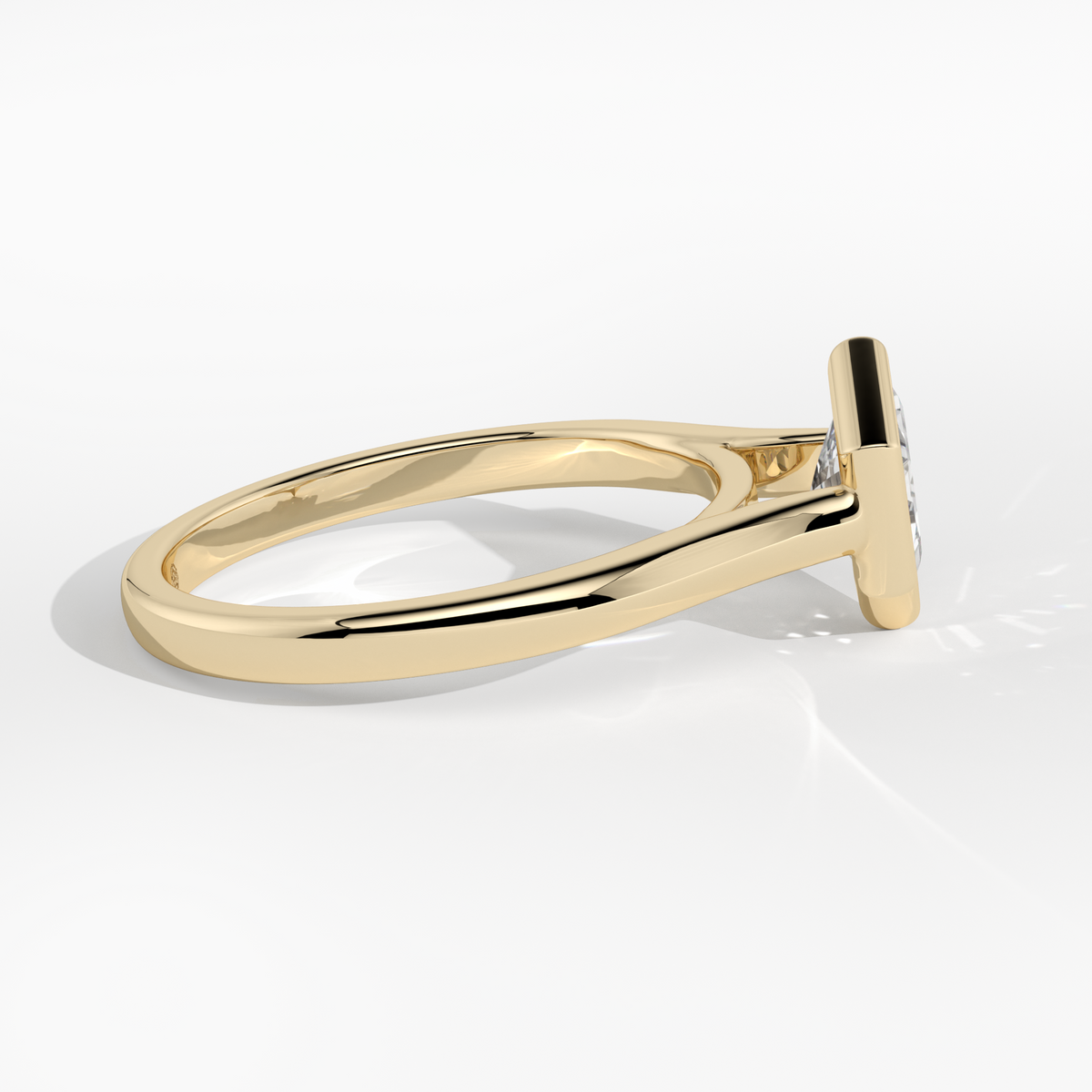 New-Bezel Hexagon 1ct 18YG