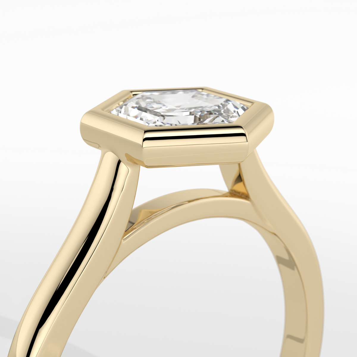 New-Bezel Hexagon 1ct 18YG