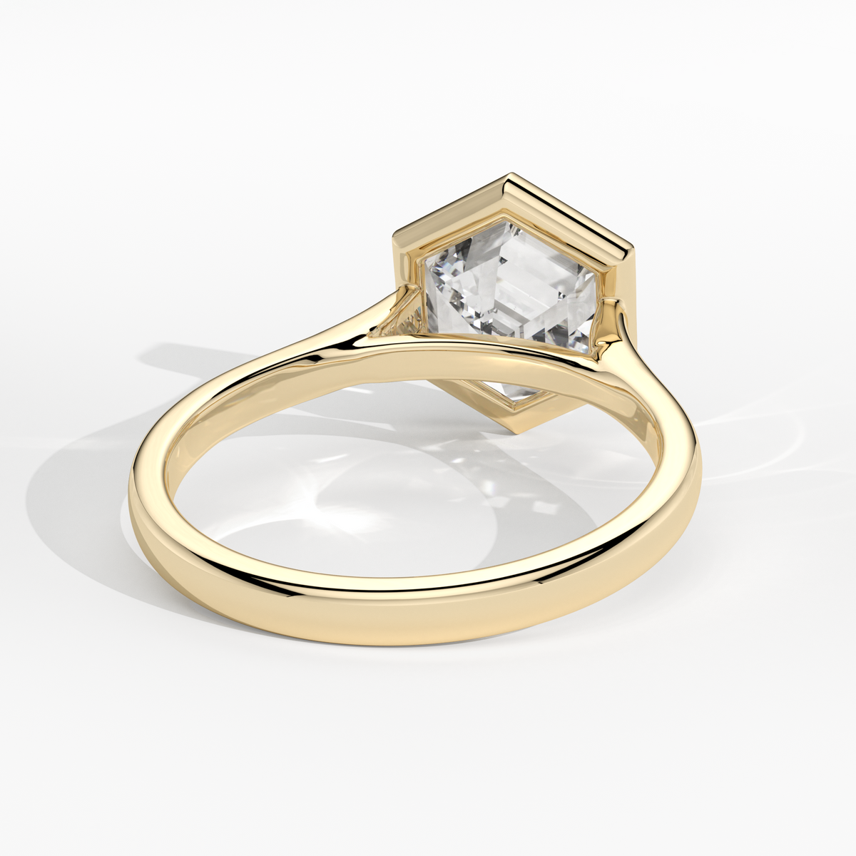 New-Bezel Hexagon 2ct 18YG