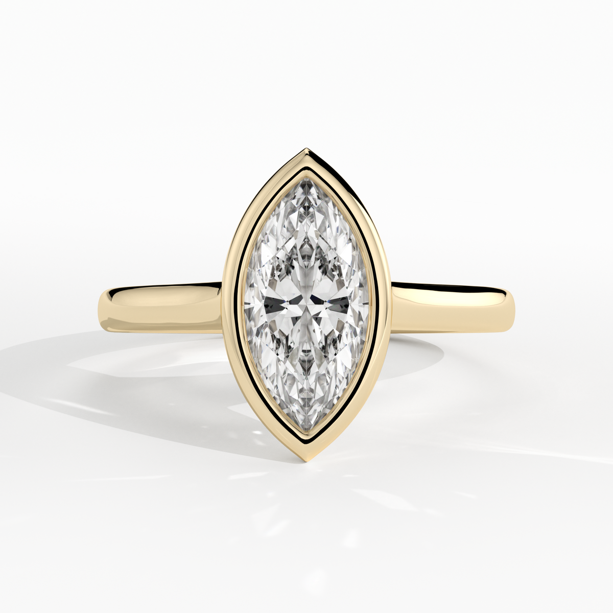 New-Bezel Marquise 1ct 18YG