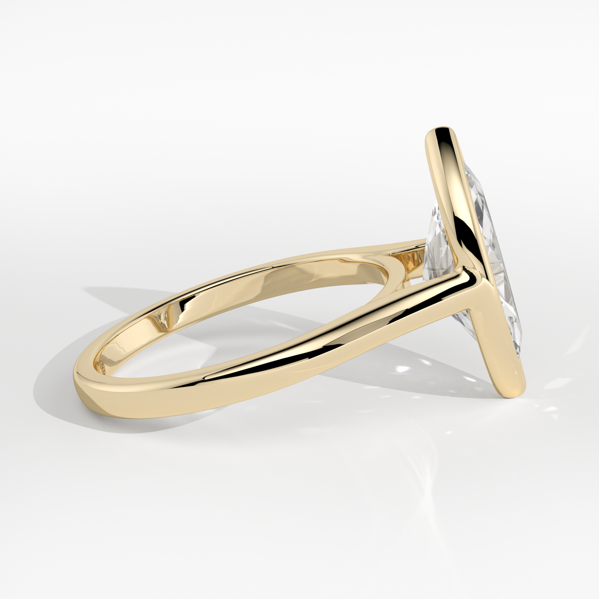 New-Bezel Marquise 2ct 18YG