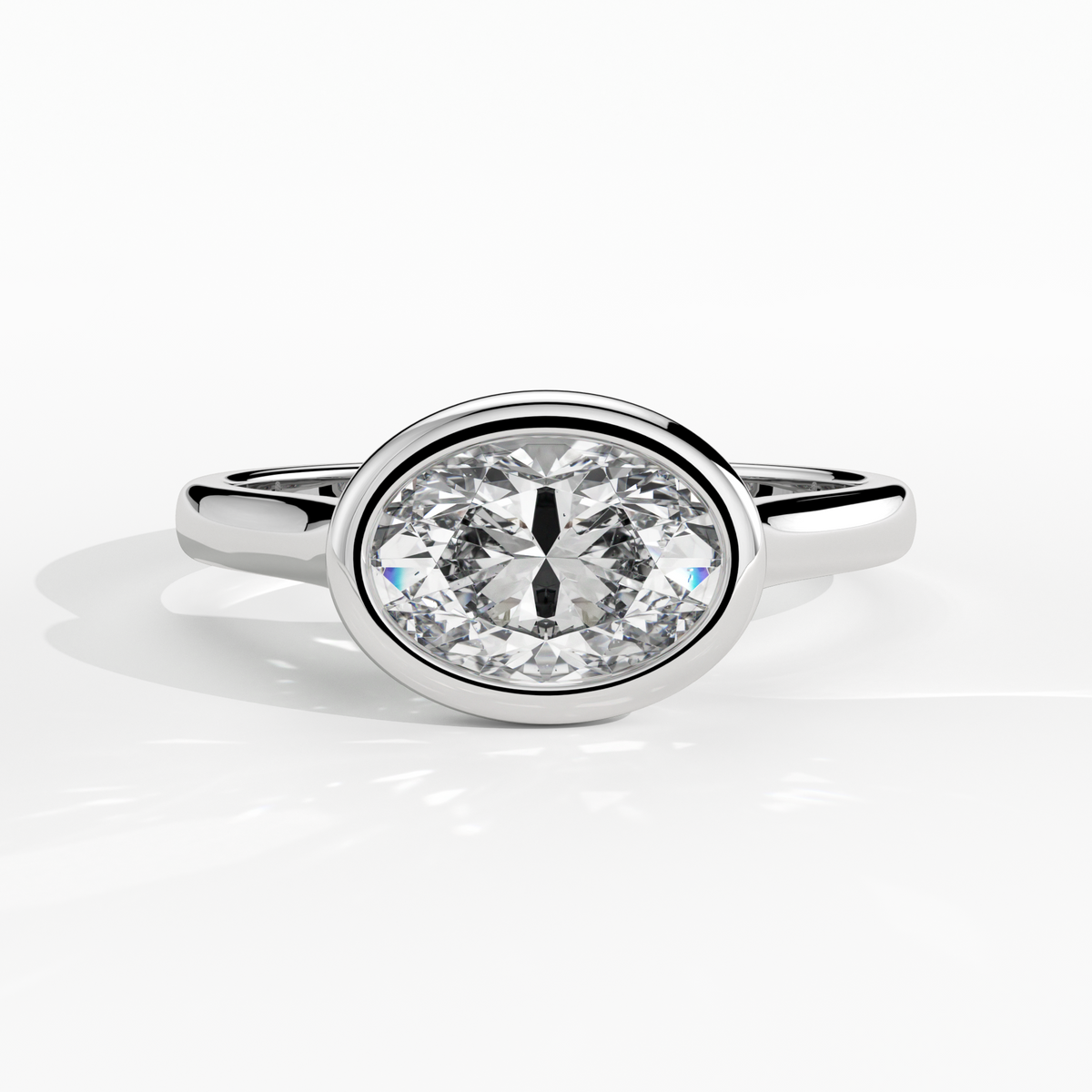 New-Bezel Oval Landscape 1ct PL