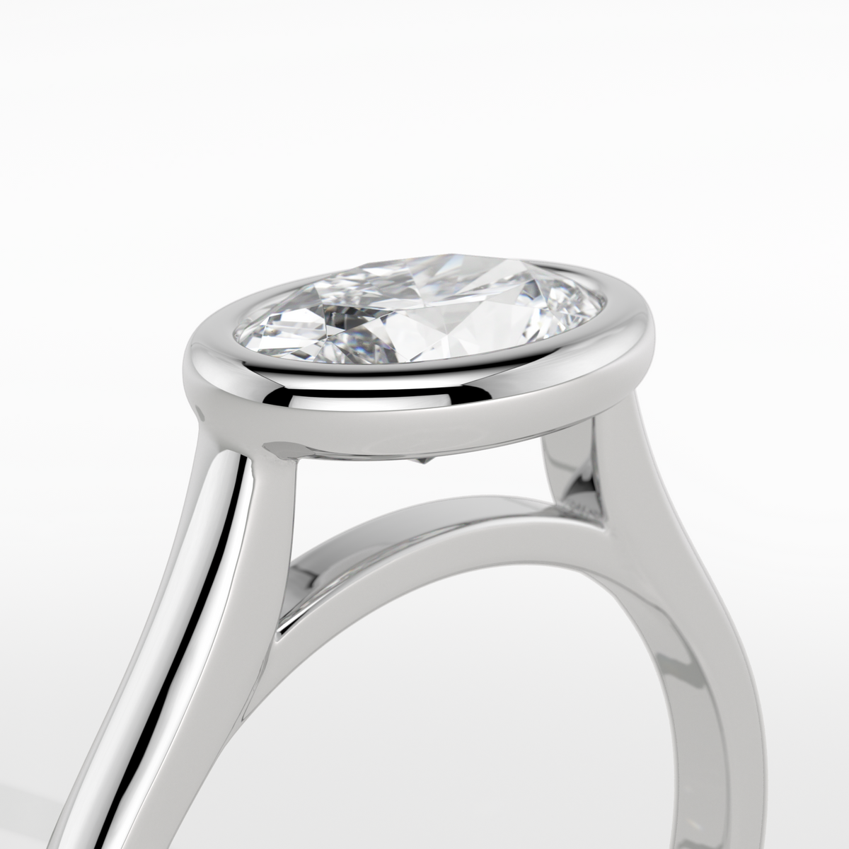 New-Bezel Oval Landscape 1ct PL
