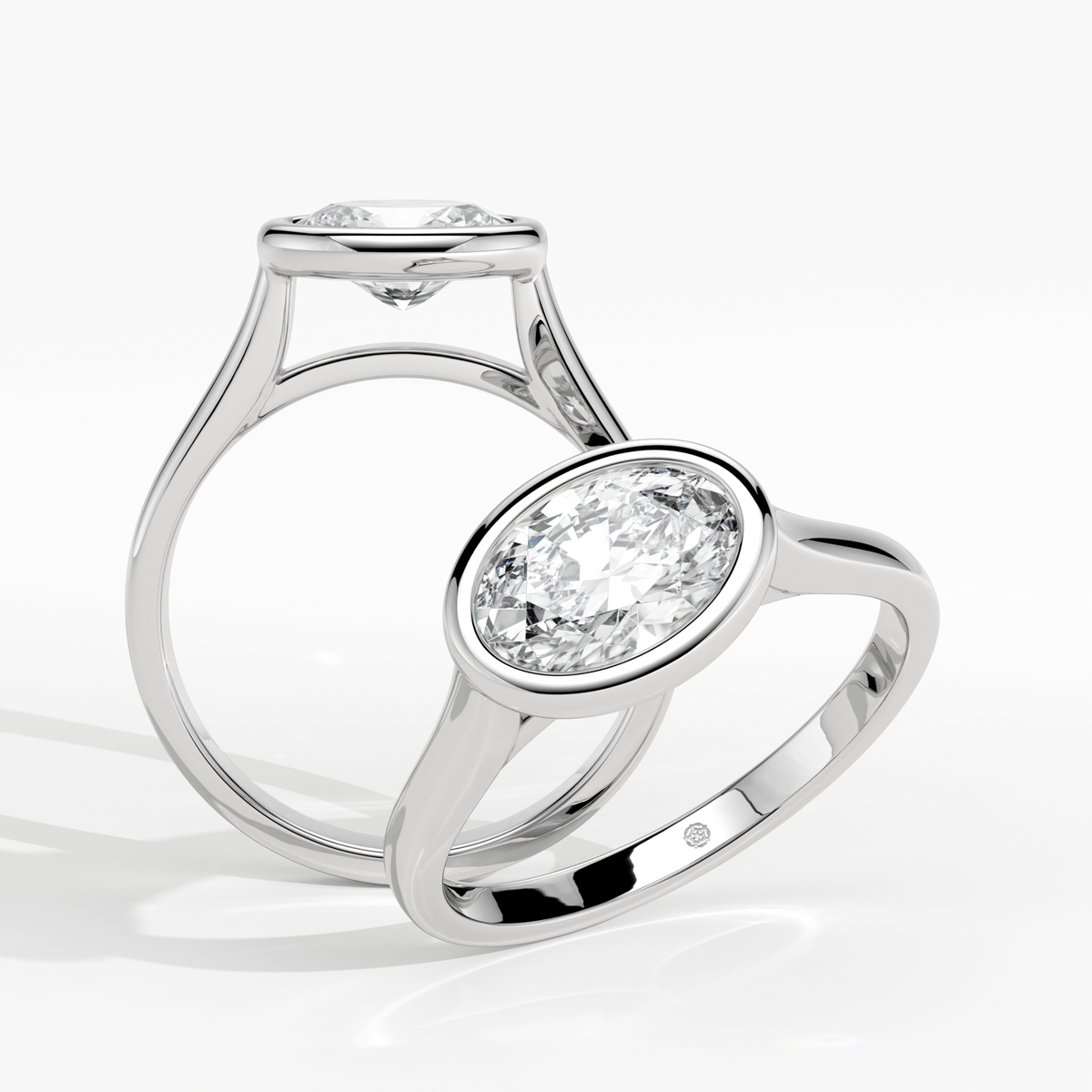 New-Bezel Oval Landscape 1ct PL