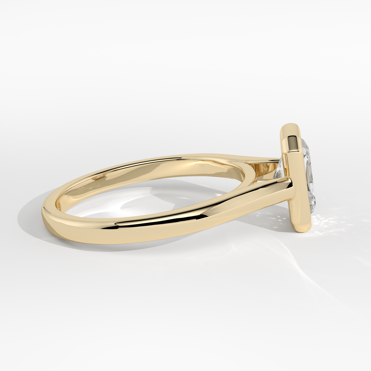 New-Bezel Radiant 1ct 18YG