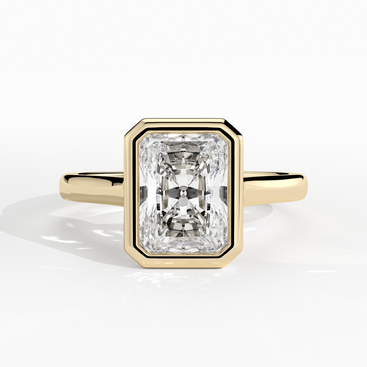 New-Bezel Radiant 2ct 18YG